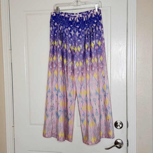 Mark James by Badgley Mishka silky geometric trouser pants, size 4, like new! - Picture 1 of 9
